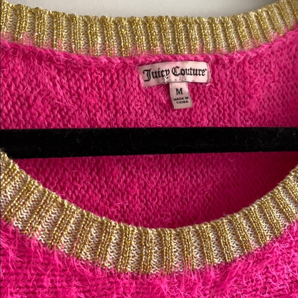 JUICY COUTURE Neon pink teddy sz M - Picture 2 of 6
